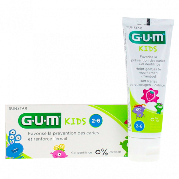 GUM DENTIFRICE KIDS 2-6 ANS